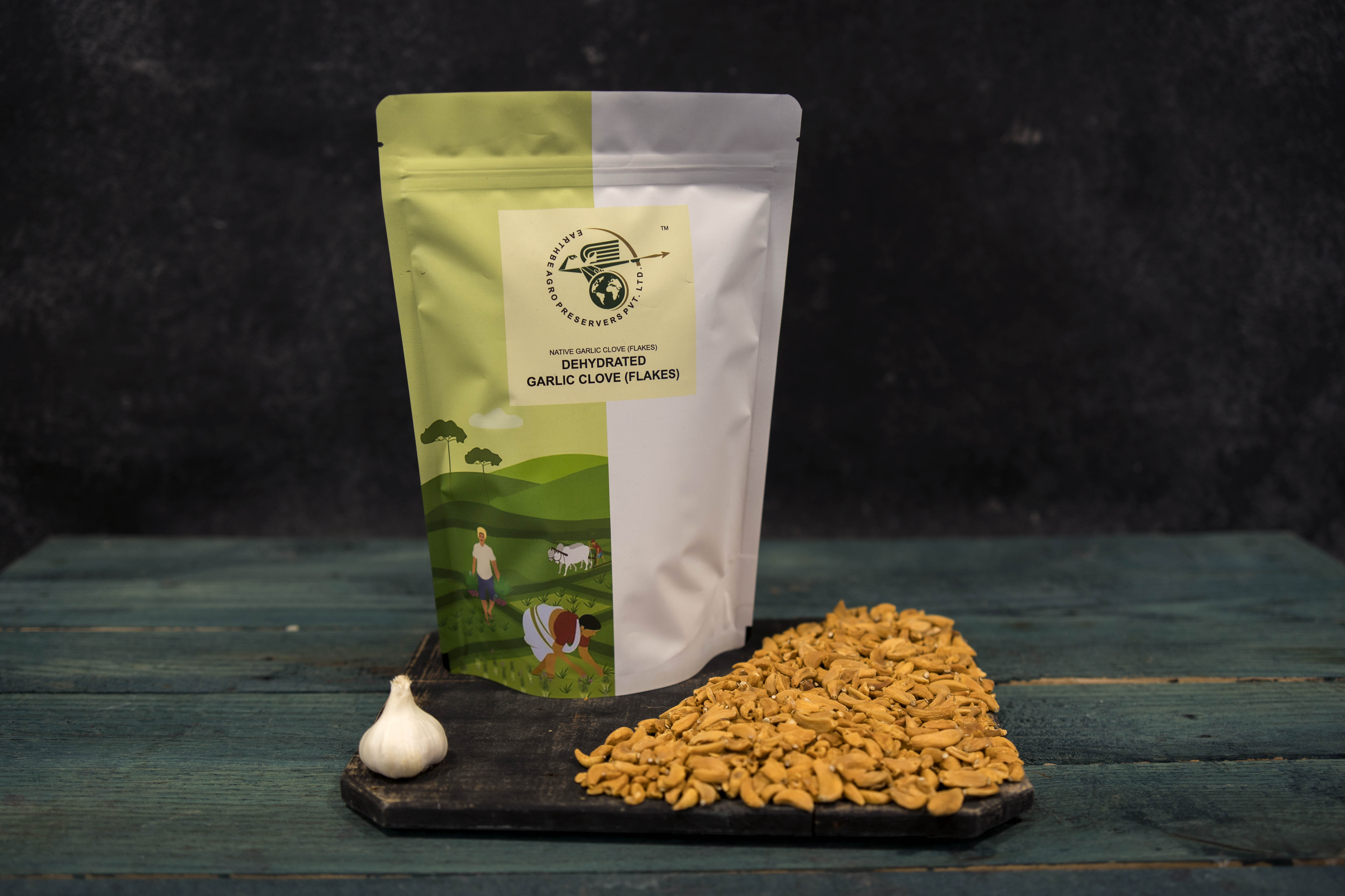 Dehydrated Native Garlic Flakes – Earth Be Agro